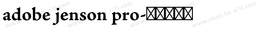 adobe jenson pro字体转换